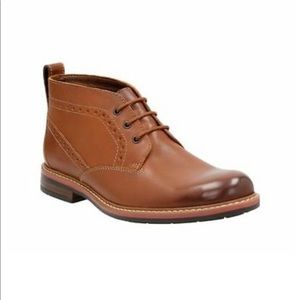 Clarks Bostonian Melshire Top Chukka Cognac Boot